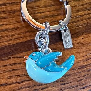Coach Blue Bird Keychain